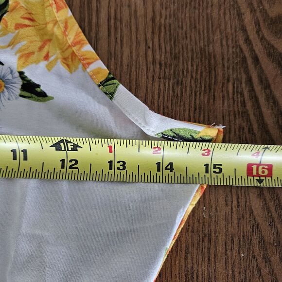 NWT Sunflower Floral Button-Front Maxi Dress Women’s S Elastic Waist Casual Sun - Picture 4 of 7